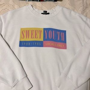 White sweatshirt